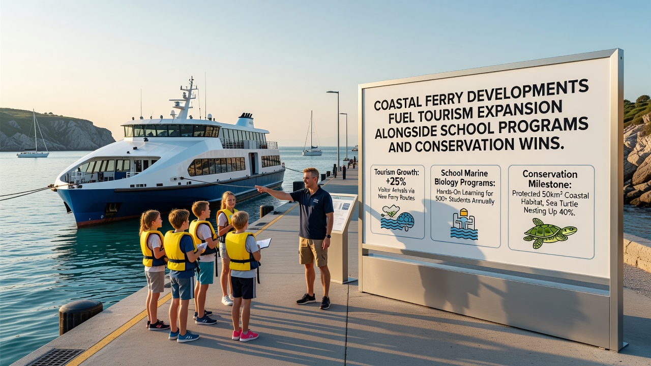 Coastal Ferry Developments Fuel Tourism Expansion Alongside School Programs and Conservation Wins